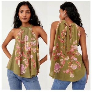 Free People Emily printed top size small